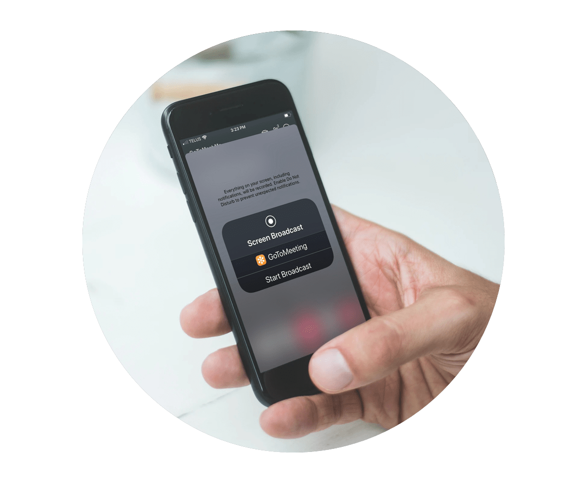 GoToMeeting Android app allows screen sharing